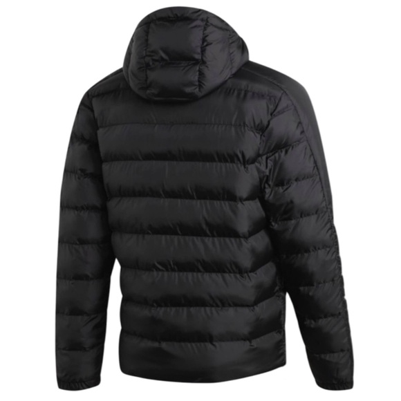 ADIDAS • Black Itavic 3 Stripe 2.0 Puffer Jacket - Picture 2 of 8
